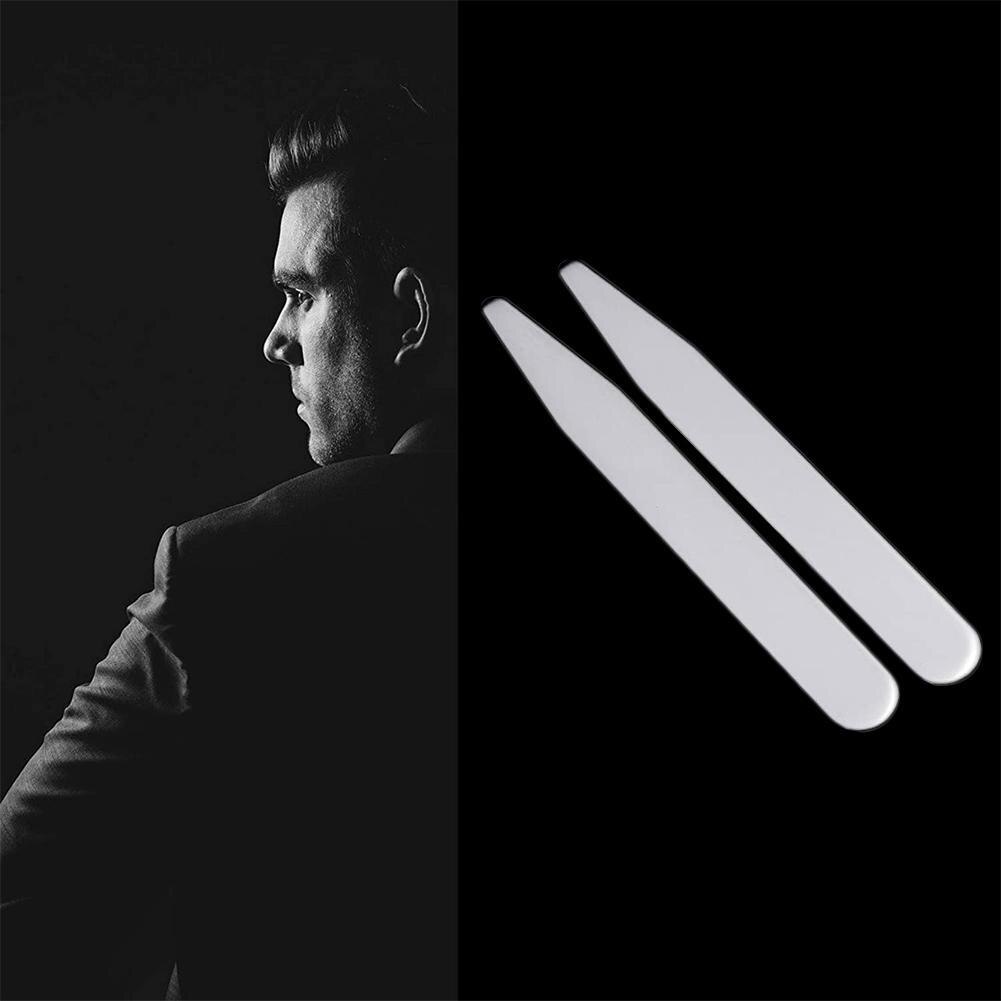 2.5 Inch Collar Support Collar Insert Matte Metal Shirt Collar Transparent Boxed Insert Bamboo Piece Men's Shirt Collar Support