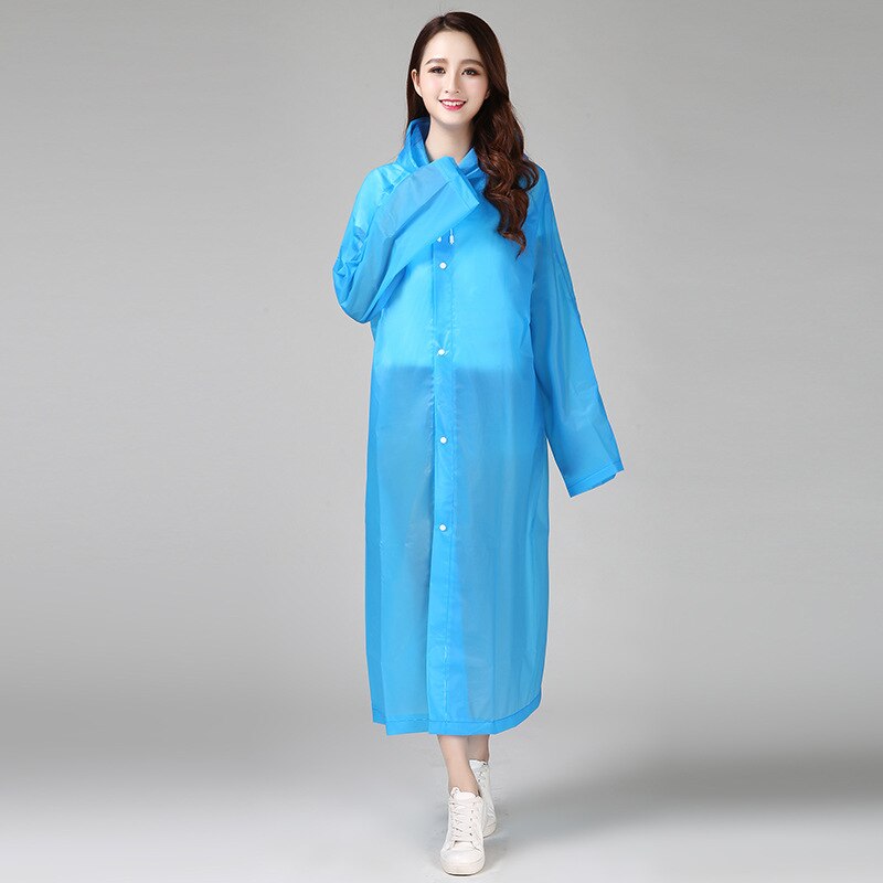 Manteau de pluie Transparent pour femme, imperméable, épais, Transparent, à la , pour le Camping