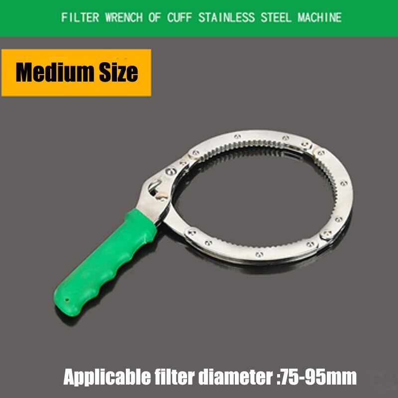 Universal Adjustable Car Engine Oil Filter Wrench Removel Tools Chain Grip Key Wrench Grip Spanner Plier Car Repair Tools: Medium Size