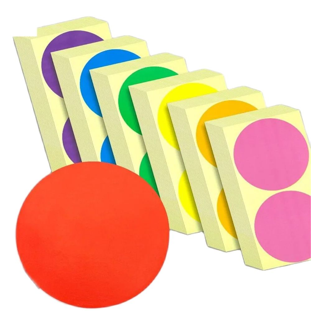 100 mm/10 cm, grote ronde stickers, 4 inch grote cirkellabelstickers, 15 vellen/zak