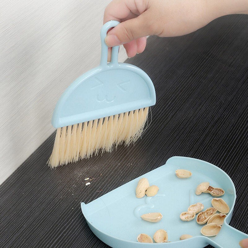 Mini Desk Broom Set Cleaning Brush Small Broom Dustpans Set Desktop Keyboard Sweeper Garbage Cleaning Shovel Home Cleaning Tools