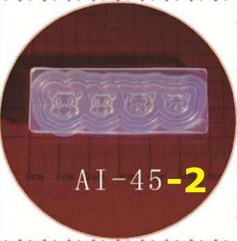 3D sculpture Silicone moule ongles estampage camélia/coquille/nœud papillon/étoile motif bricolage UV Gel acrylique cristal ongles modèle AI 12 Style: AI-45-2