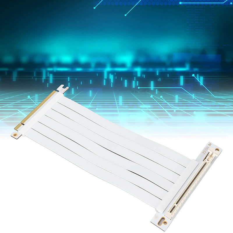 PCI-E X16 3.0 Extender Riser Cable, Pcie Extension Cable 20 Cm 128 Gbps High Speed PCI Express Interface Adapter