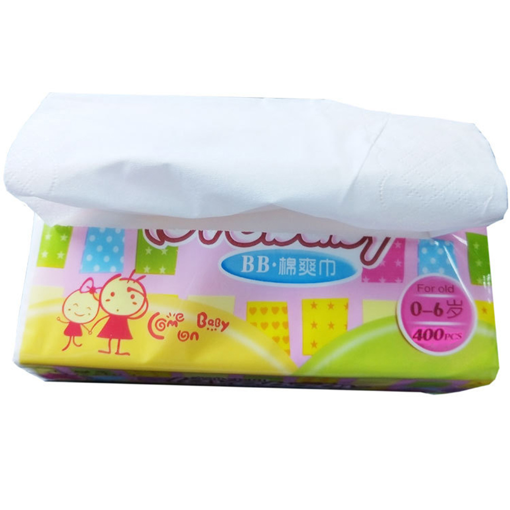 400 Sheets Super Soft White Color Toilet Paper 4 Layers Soft Pumping Paper Towels Tissue for Baby Kids Nursing