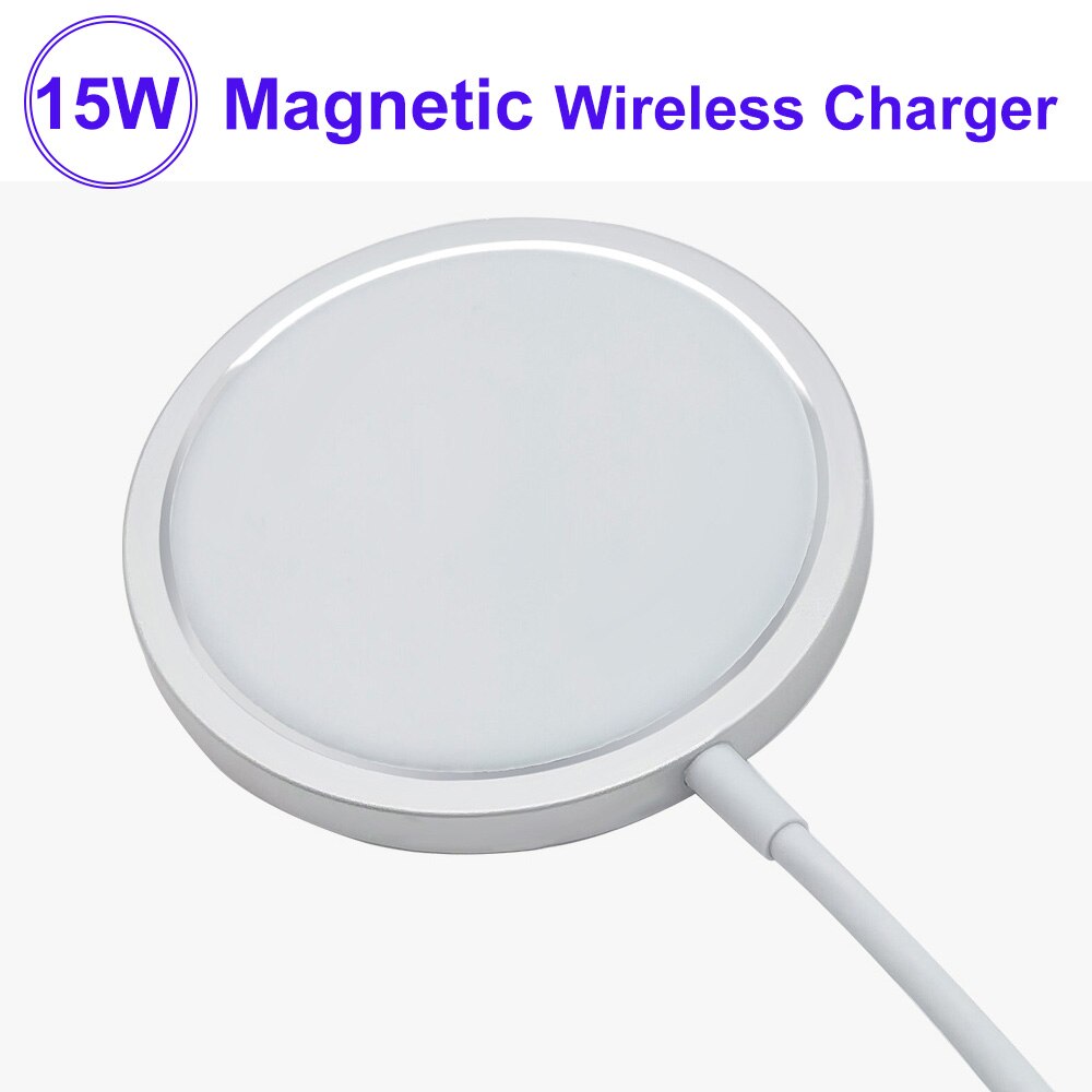 Magnetische 15W Draadloze Oplader Voor Iphone 12 Pro Max Mini Magsafe Snel Opladen Dock Quick 20W Eu Ons uk Plug Pd Draadloze Oplader