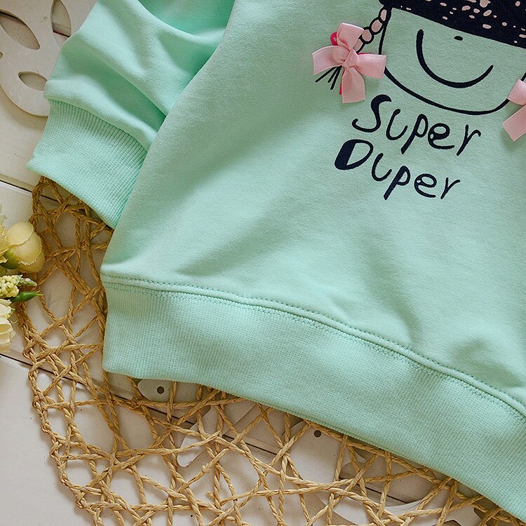Baby Top Voorjaar Baby Katoen Cartoon Meisje Patroon Lange Mouw T-shirt