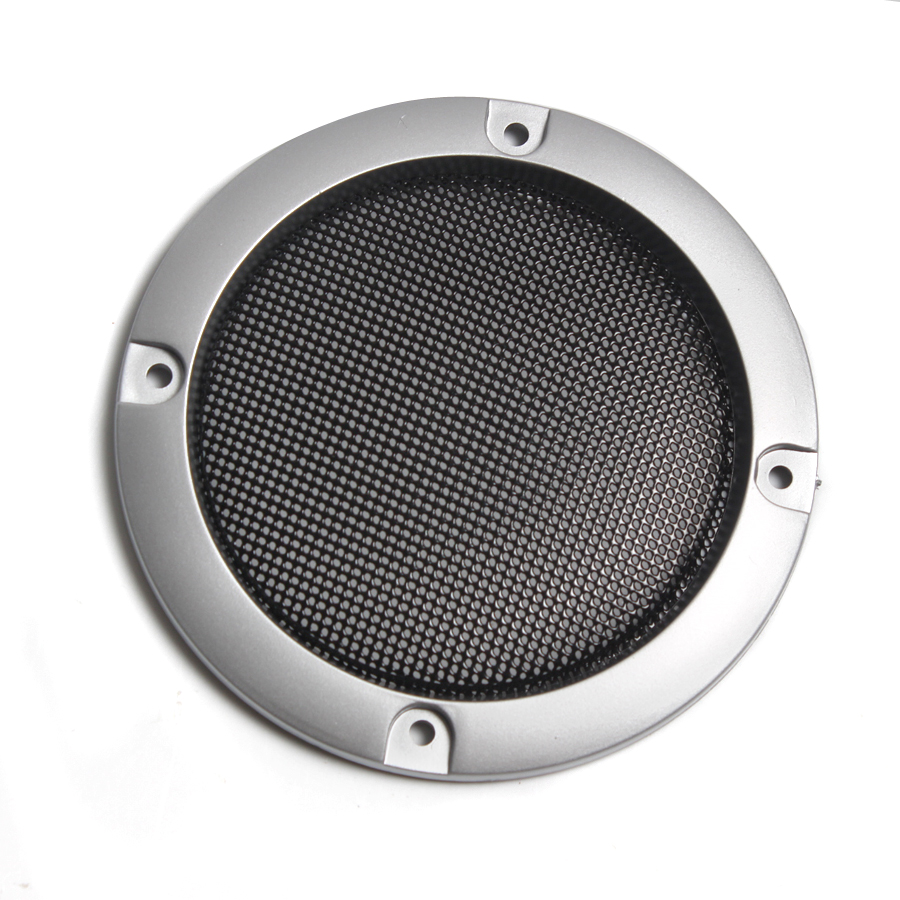 1 Paar hoogwaardige Zilveren Vervanging Ronde Speaker Beschermende Mesh Net Cover Speaker Grille 2/3/4 inch Luidspreker Accessoires