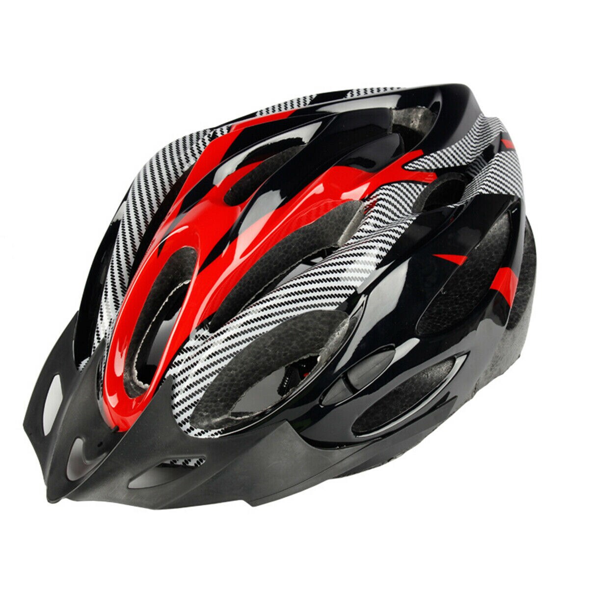Mountain bike estrada capacete de segurança da bicicleta equitação capacete ultra leve respirável pode efetivamente reduzir a resistência do vento: Reddish black