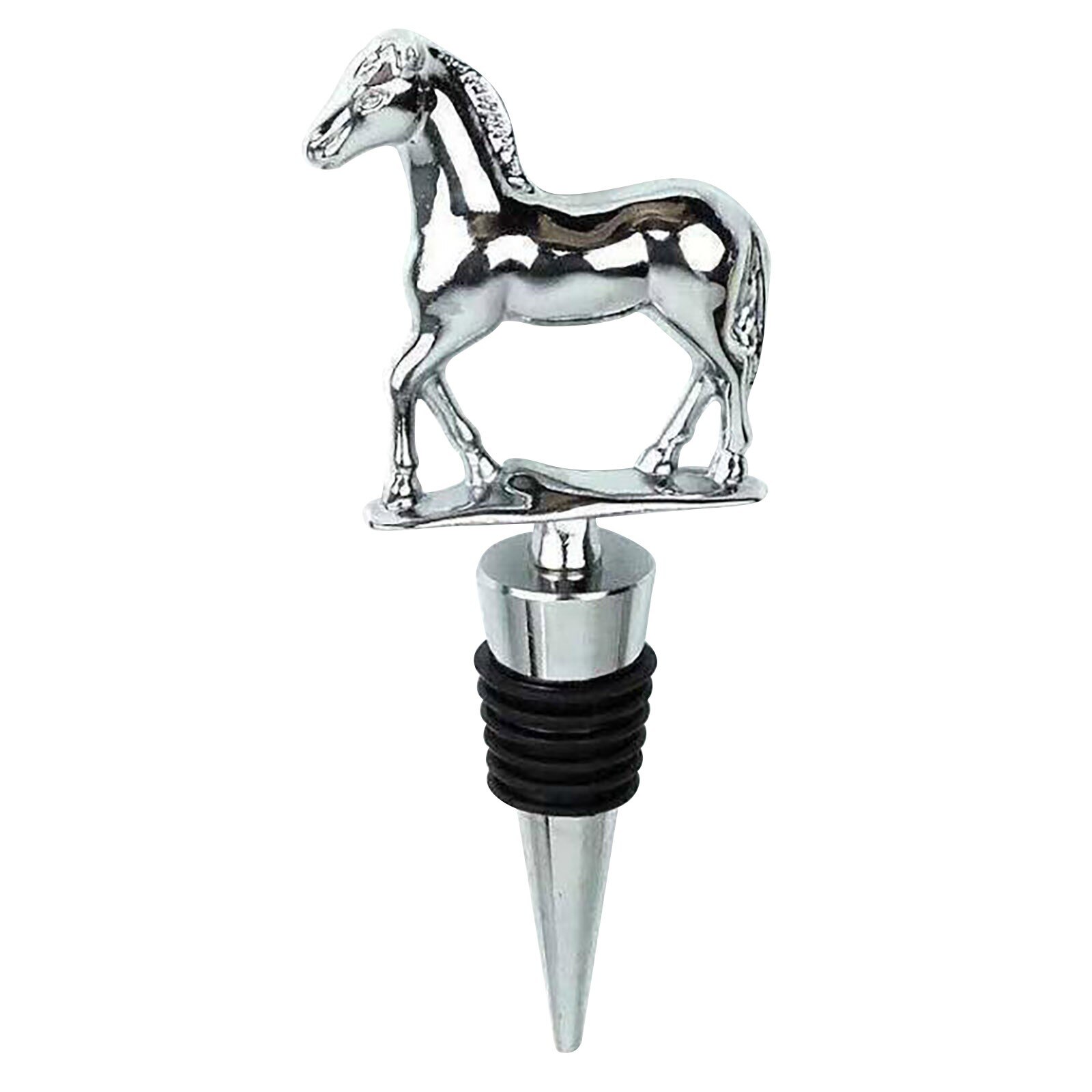 Animaux Bouchon de Vin En Silicone, Simulation Tête D'animal, Vin Bouchon De Bouteille Décoration De La Maison Bar Outil Pour Bouteille De Vin: F