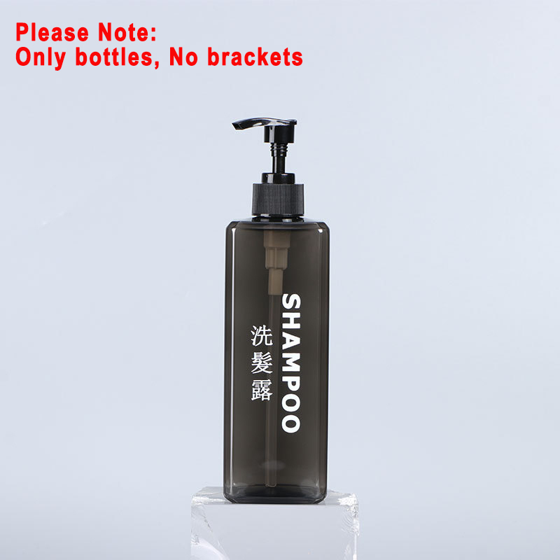 Botellas separadas de champú y gel de ducha para Hotel, prensa Manual, dispensador de champú y acondicionador de 500ml, soportes de pared, cajas desinfectantes para manos: Azul