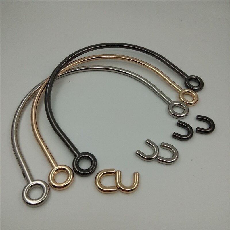 (10 PCS/lot) diy hardware electroplating processing leather handbags hand holding the handle decorative accessories