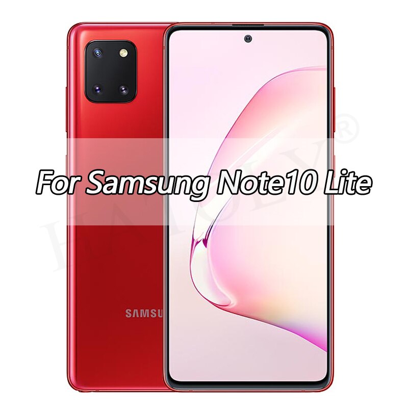 4 w 1 robić szkła Samsung galaktyka Uwaga10 Lite szkło hartowane obiektyw aparatu osłona ekranu folia na całą obudowę Samsung Uwaga 10 S10 Lite: Samsung Note 10 Lite / 2 Glass