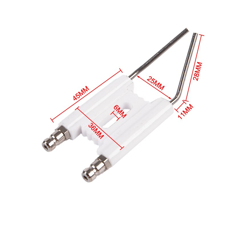 Elektrody zapłonowe typu H na palnik olejowy BT10 elektroda ceramiczna zapłon ceramiczny podwójny Pin: 02