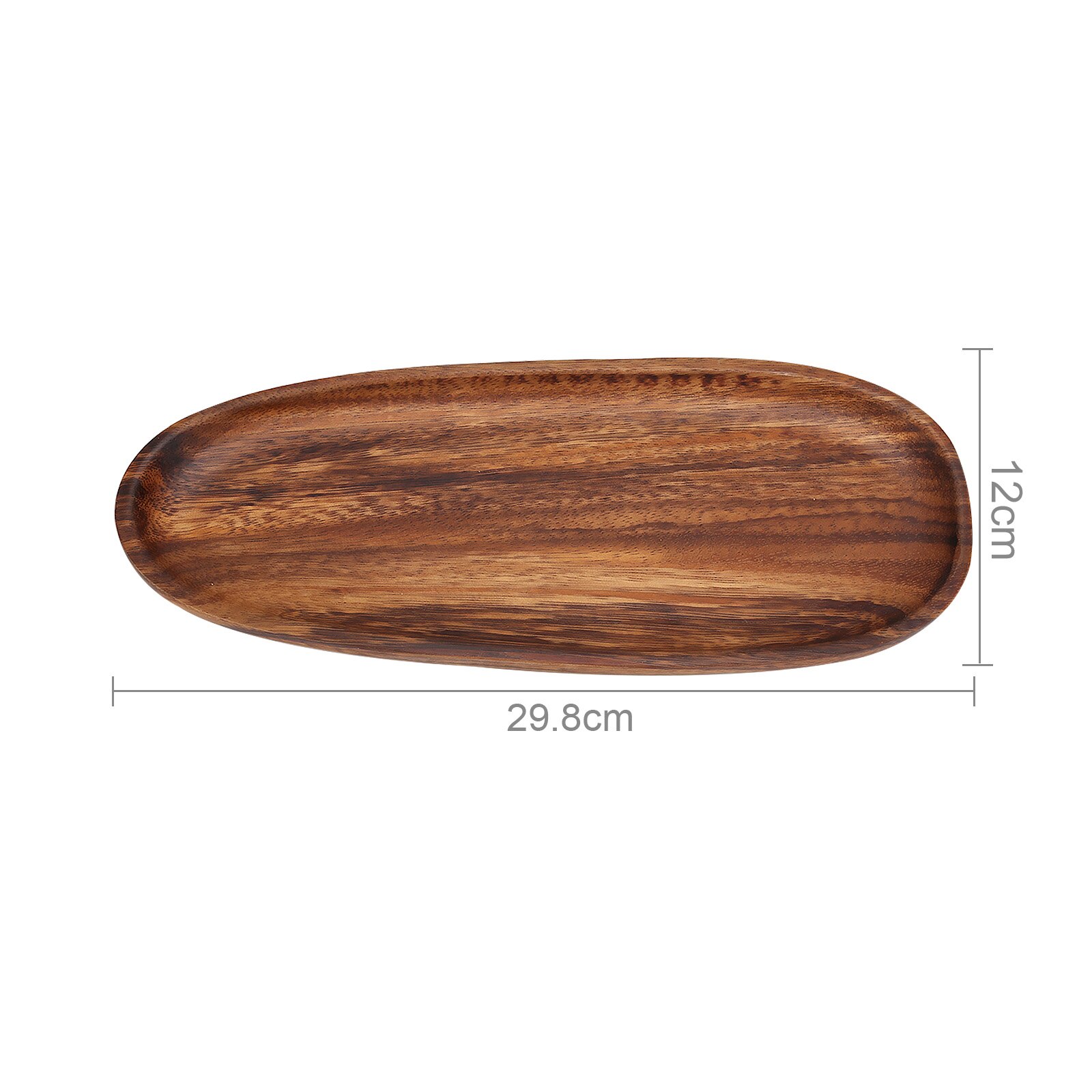 Onregelmatige Vorm Effen Natuurlijke Walnoot Hout Fruit Gerechten Schotel Koekjes Koekjes Moer Brood Snack Middag Dessert Thee Oval Lade: Type 5