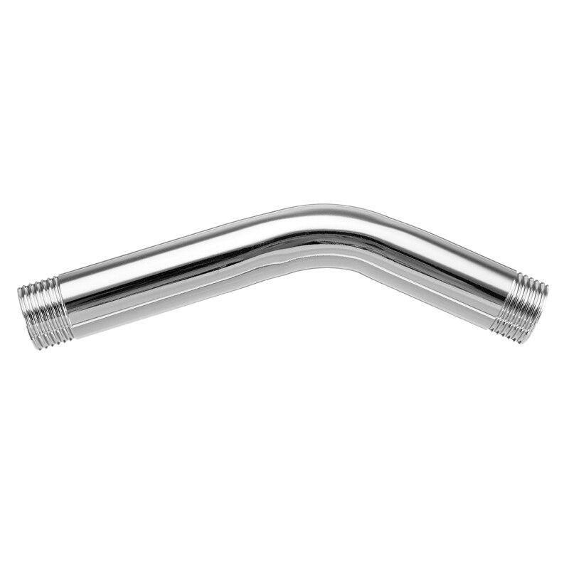 ! G1/2 inch 15cm Wall Mounted Stainless Steel Shower Head Extension Angled Shower Arm Extra Pipe