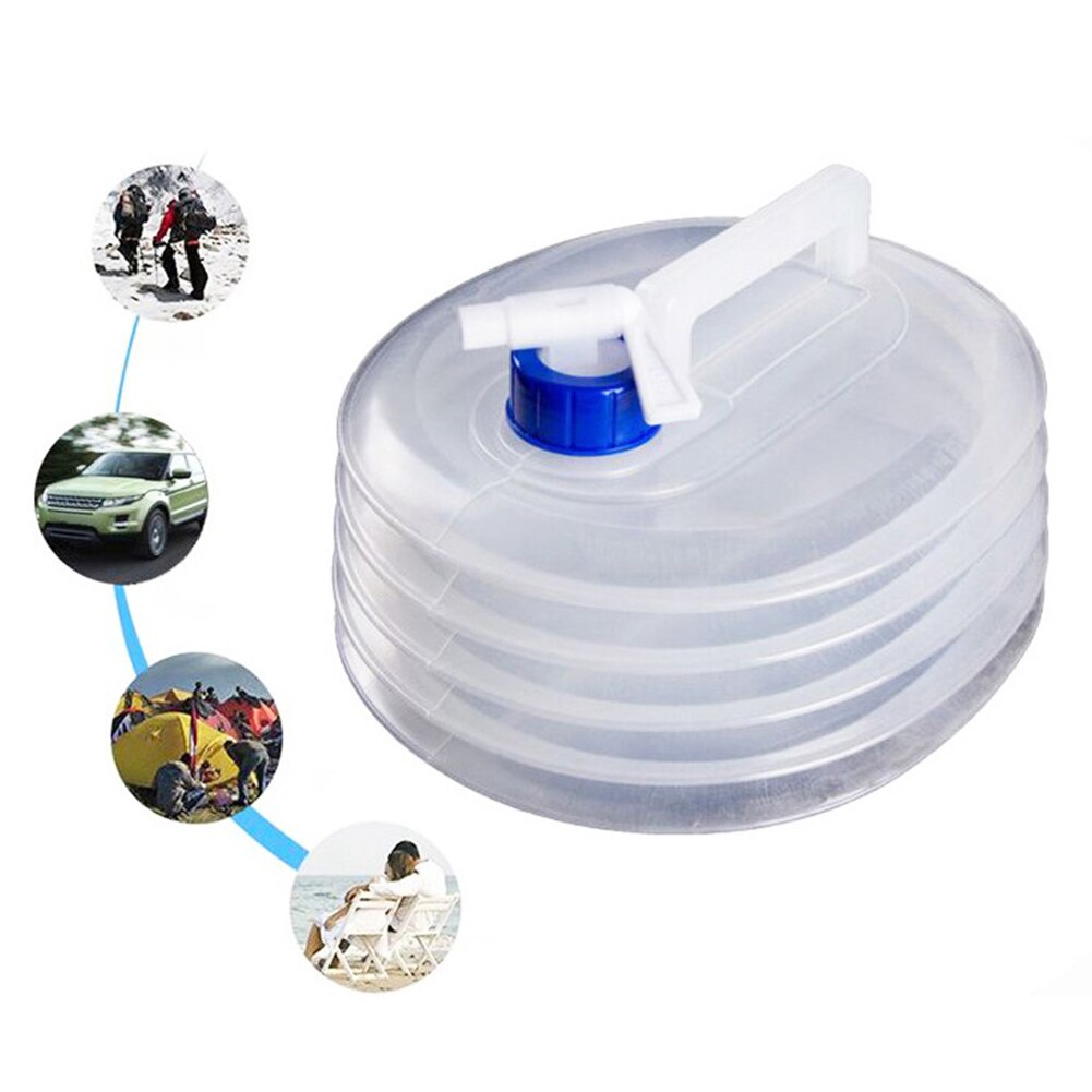 5/10/15L Foldable Water Bucket Bag Bottle Container Outdoor Camping Hiking BBQ Water Bottle Bucket Water Storage Bag