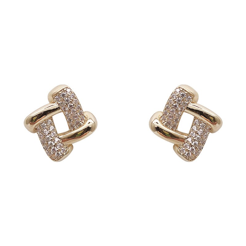 Pendientes de bloque geométrico sin agujero, Clips para las orejas, Clip de Metal hueco sin Piercing, joyería minimalista, CE0841