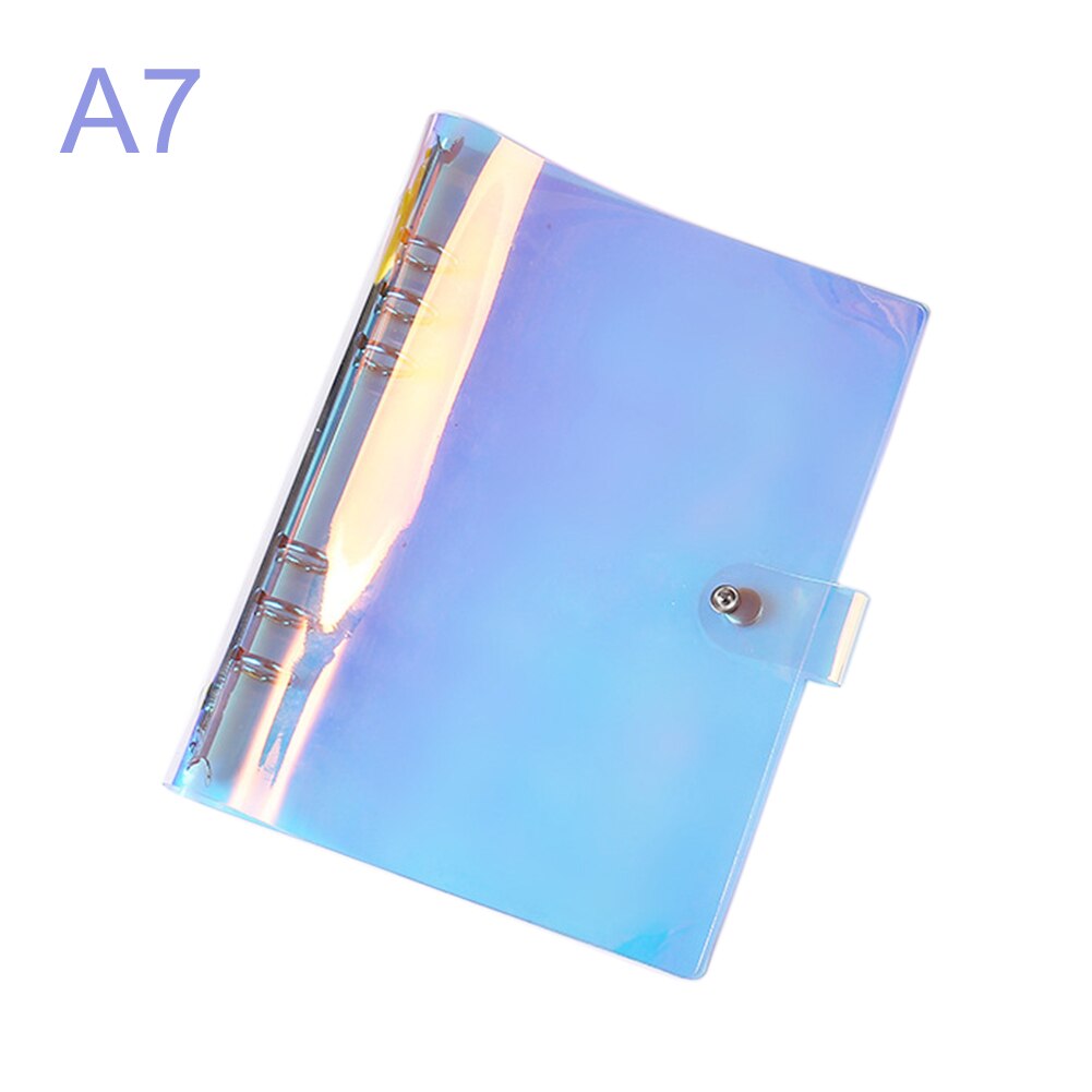 6 löcher PVC Bindemittel Ordner A5 A6 A7 Datei Abdeckung Für Tagebuch Hinweis Buch Tagebuch Notizblock Planer Agenda Schule Büro liefert: A7