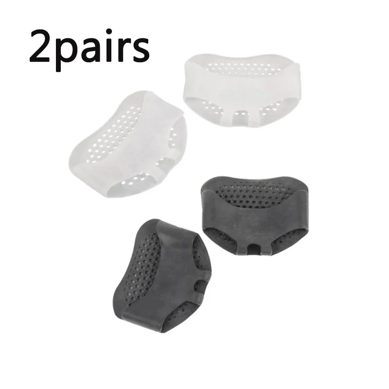 Silicone Metatarsal Pads Toe Separator Pain Relief Foot Pads Orthotics Foot Massage Insoles Forefoot Socks Foot Care Tool: Ivory