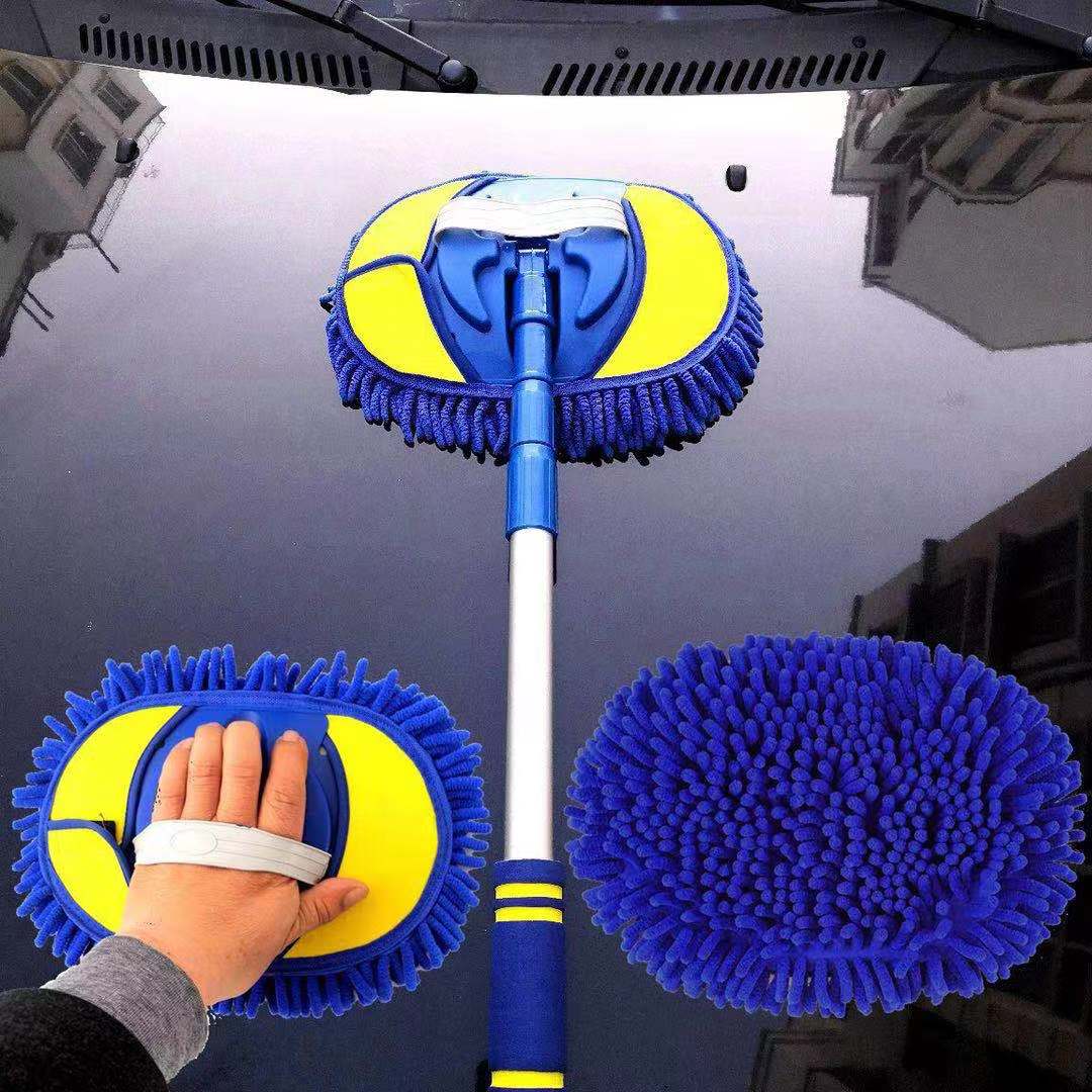 Auto Wax Brush Rotating Foldable Car Cleaning Mop Car Duster Car Wash