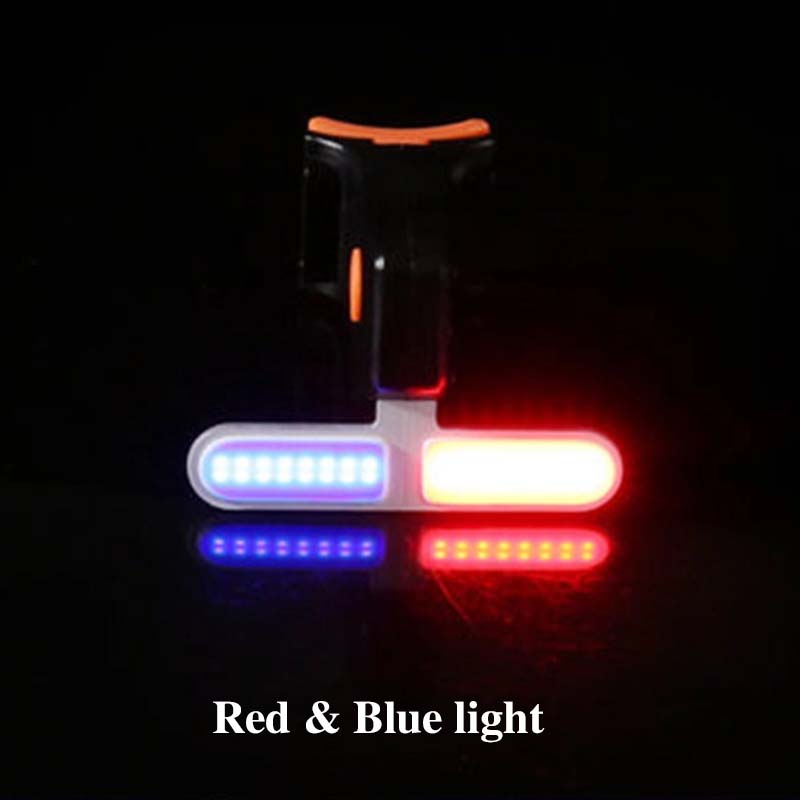 Luz trasera de bicicleta con múltiples modos de iluminación, luz Led recargable por USB para bicicleta, luces traseras Flash para tija de sillín de bicicleta de montaña