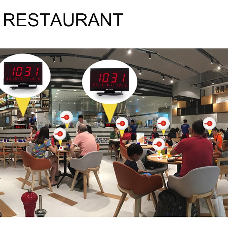 RETEKESS TD009 433MHz Call Transmitter Button Wireless Pager Waterproof for Restaurant Calling System Restaurant Spar Hotel