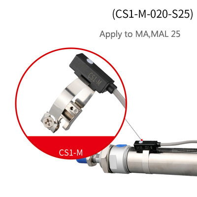 BLCH 10PCS Air Pneumatic Cylinder Magnetic Reed Switch Sensor D-A73 D-Z73 D-A93 D-C73 D-A54 D-B54 CS1-G J S U F Proximity Sensor: CS1-M-020-S25