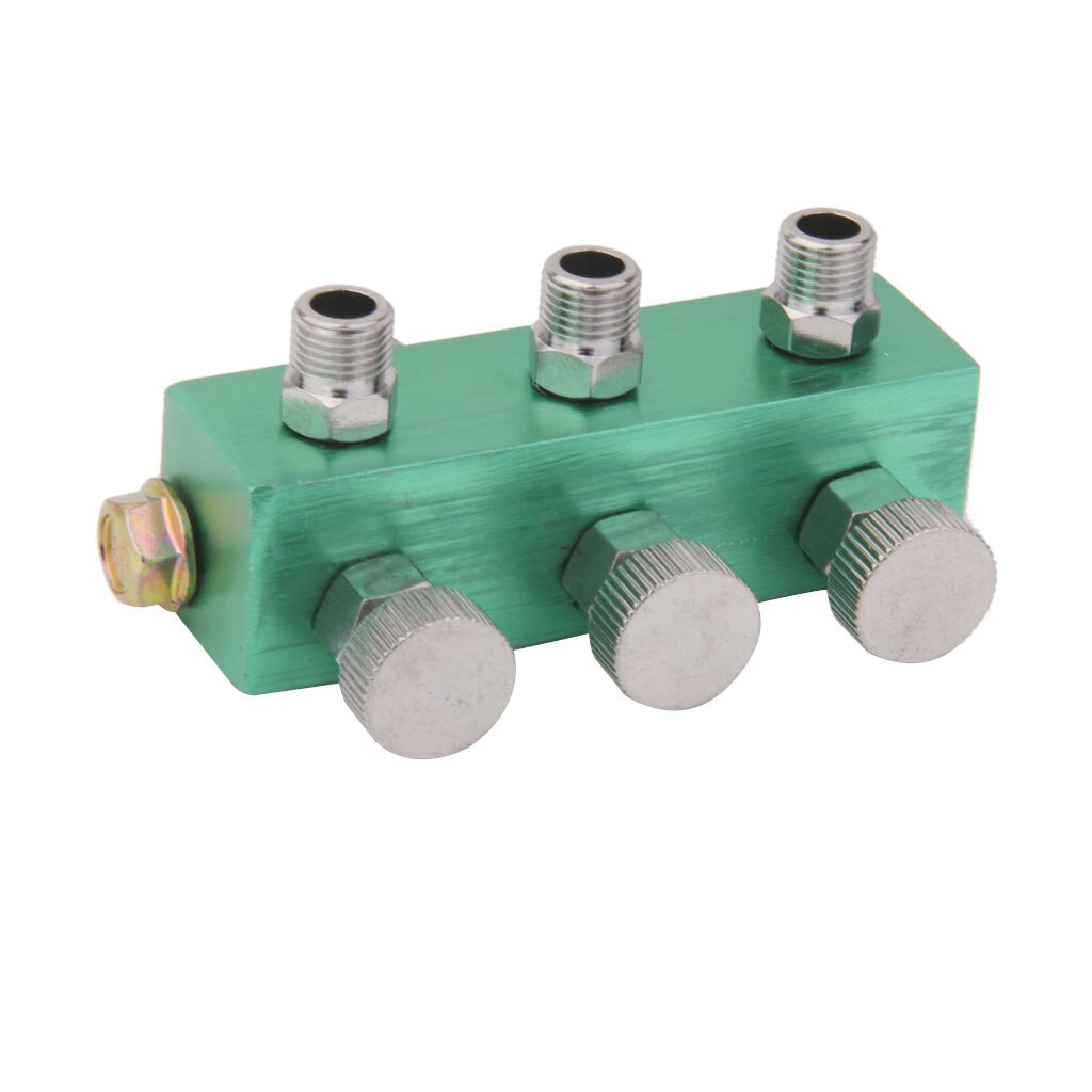 3 Way Airbrush Luchtslang Splitter Gereglementeerde Metering Manifold Voor Airbrush Tuin