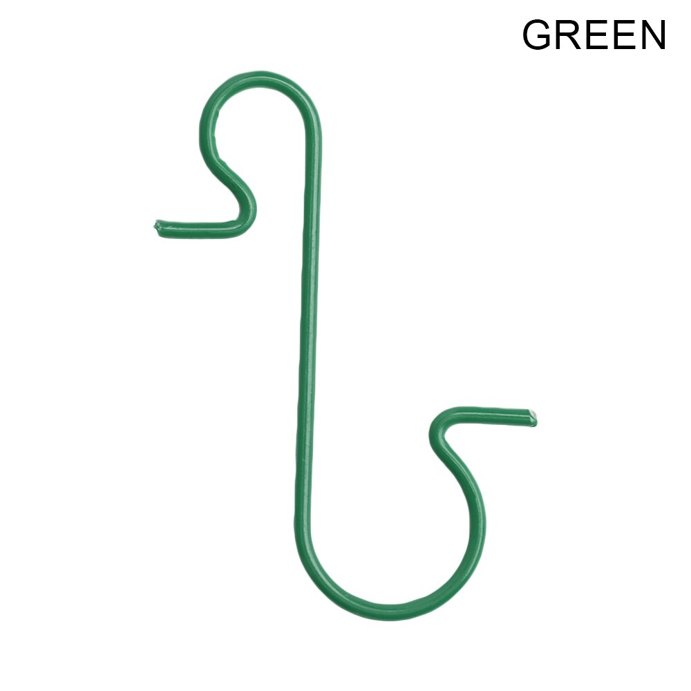 10pz Nuovo Di Natale Gingillo Ornamento Ganci A Forma di S-Ganci Gancio in Metallo mini in Acciaio Inox Ganci per Appendere Natale albero di natale Decorazione: verde