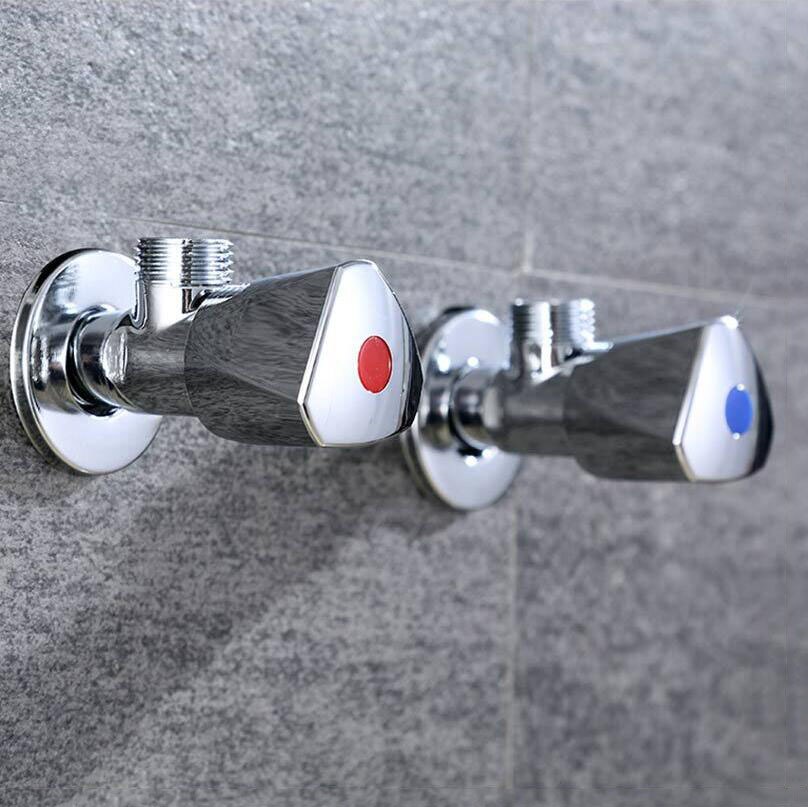 G1/2*1/2 mosiądz zagęszczony Tri zawór kątowy robić kranów i bojlerów uniwersalny zawór kątowy, przedłużony nici na zimno/ciepłej wody zawór wlotowy