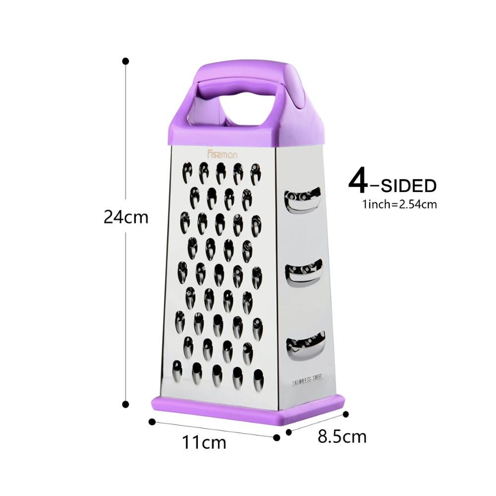 Fissman 4-Side Multi-Functionele Rasp Voor Kaas Knoflook Gember Groente Aardappel Wortel Slicer