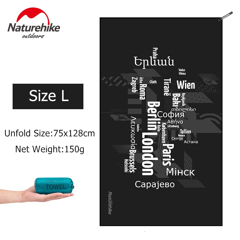 Naturehike Compact Bandana Microfiber Snel Droog Camping Handdoek Sneldrogende Reizen Wandelen Bad Strand Zwemmen Gym Handdoek