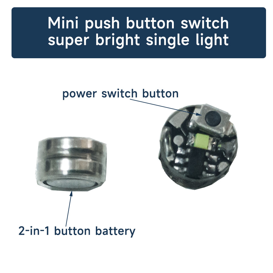 3 st mini led-lampa med touch-funktion, modellljusleksaker för gör-det-själv-modellbygge av robotar/bilar med batterier