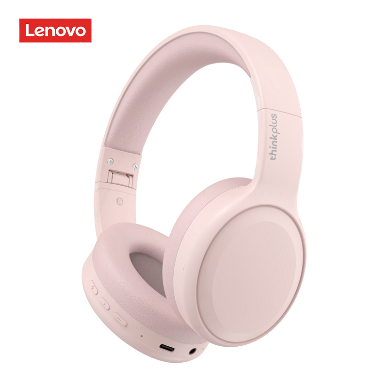 Lenovo TH30 Auriculares Bluetooth inalámbricos con orejeras, auriculares deportivos, juegos de deportes con micrófono