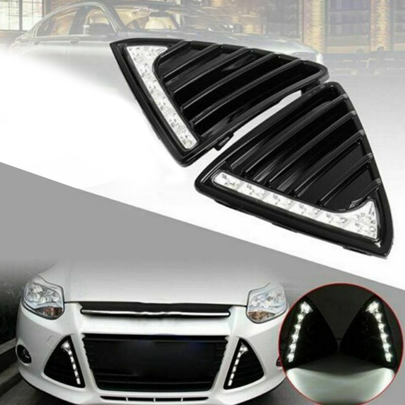 Auto Drl Dagrijverlichting Mistlamp Voor Ford Focus 3: White light