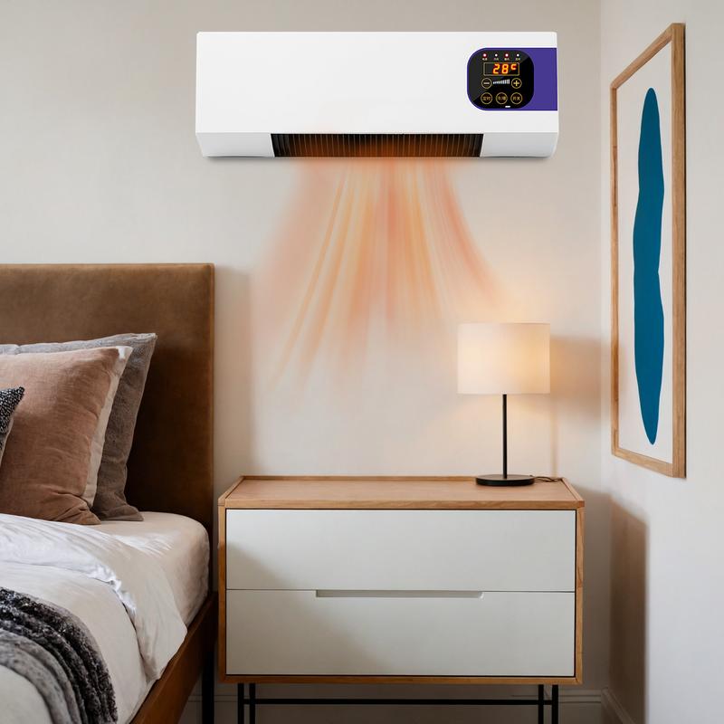 Airconditioner voor slaapkamer 2000W Afstandsbediening Muur Luchtkoeler Conditioners Kleine winterwarmer Temperatuur instelbaar Thuis