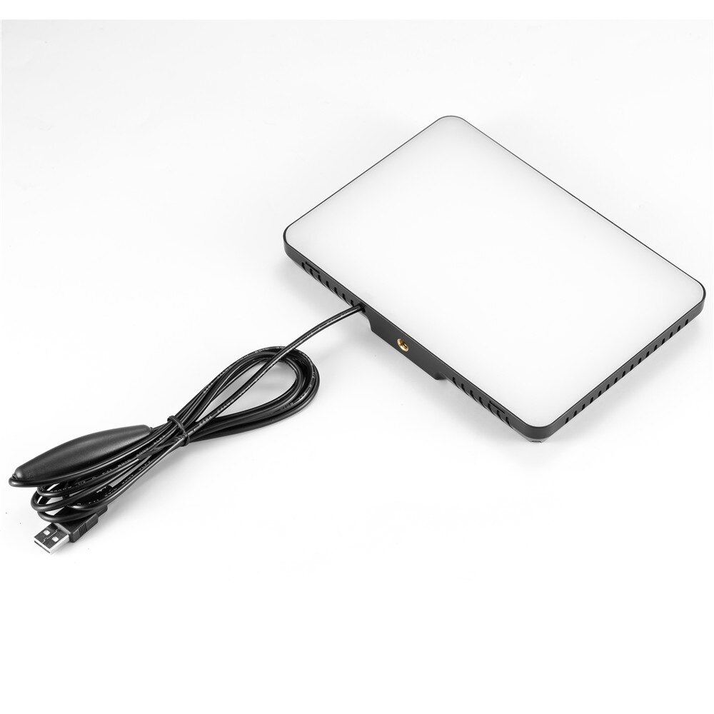 Dimmbare led-videoleuchte mit 5600k usb-anschlüssen, verstellbarem stativ und farbfiltern für tisch- und flachwinkelaufnahmen