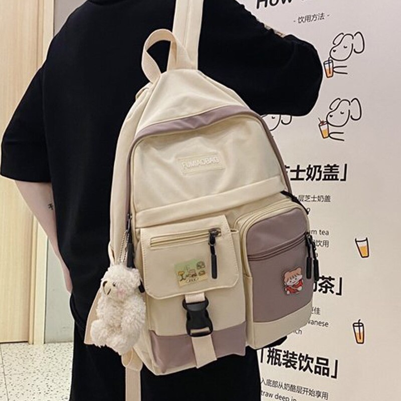 JOYPESSIE moda kobieta kobiety jak plecak dla nastolatki Kawaii plecak podróżny wodoodporny nylon prosty plecak szkolny Mochilas