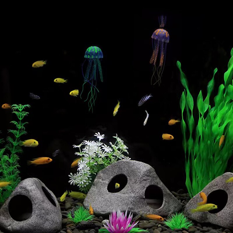 Stackable Rock Caves Fish Tank Landscaping Clay Po... – Grandado