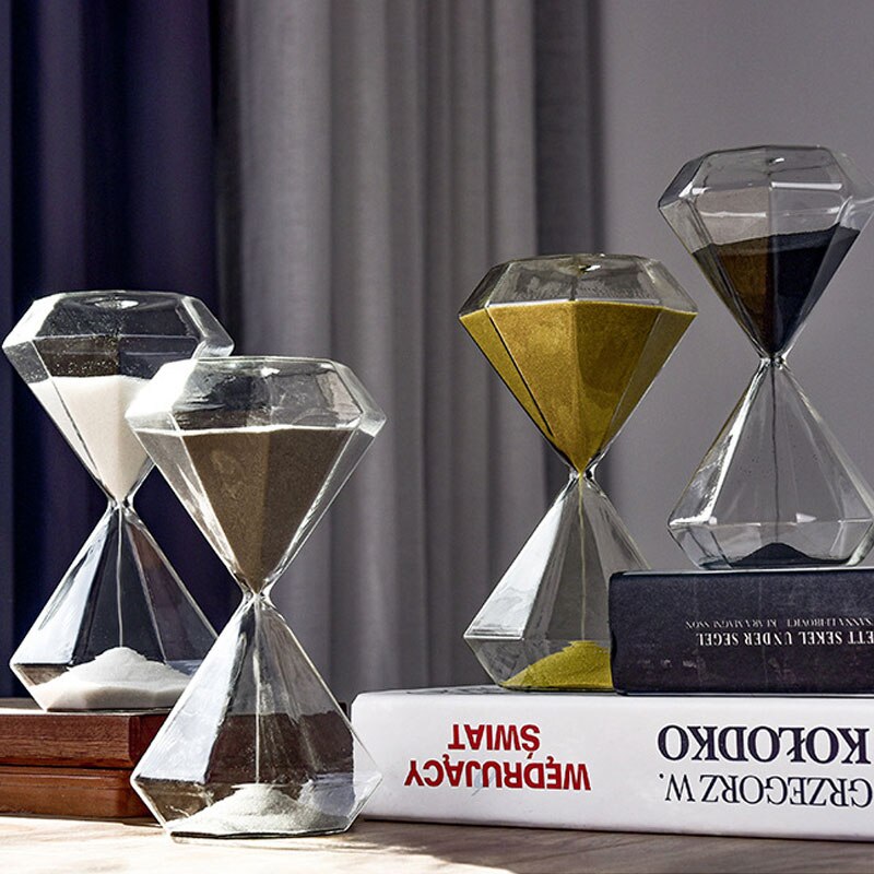 Clessidra in vetro creativo in muratura in stile nordico 30 minuti artigianato casa soggiorno scrivania decorazione accessori regali