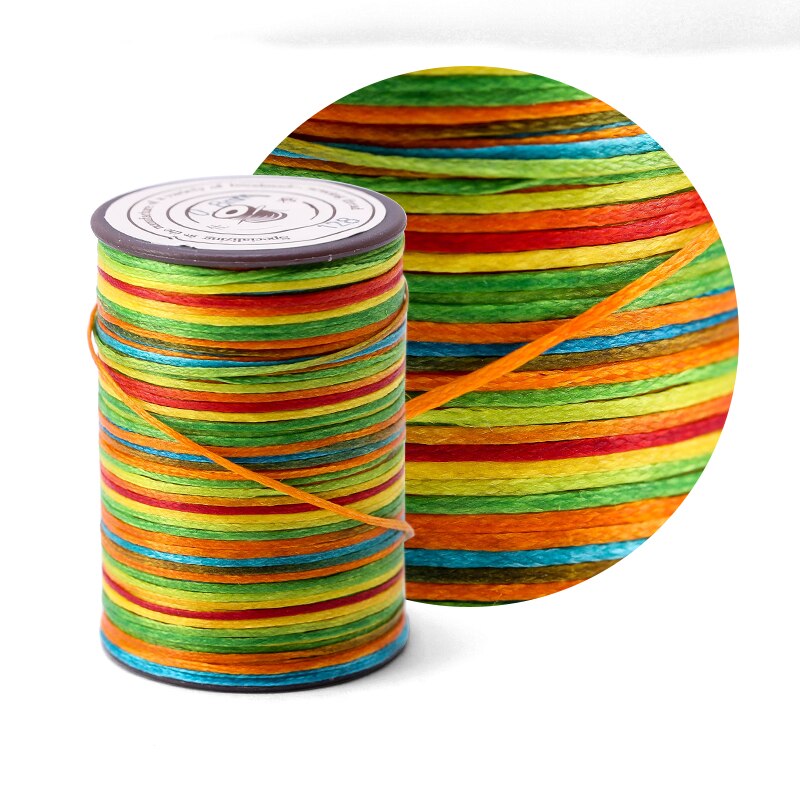 0.8Mm 100M Platte Wax Draad Naaien Lederen Gereedschap Hoge Sterkte Draad Wax Ropehand Maken Tool Voor Leer stof: 128
