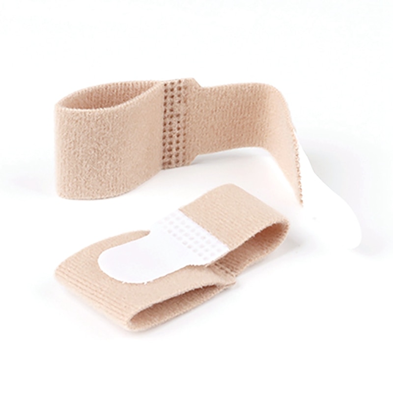 1pc trasiga tåplast tyg tå skena kudde bandage fingerskydd rakt hår hammare tå separator splint omsluter fotvård