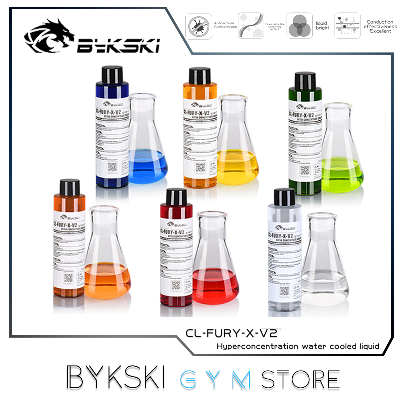 Bykski-líquido de refrigeración por agua para ordenador, líquido conductor térmico de conducción, superconcentrado, 150 ML, 1:5, CL-FURY-X-V2