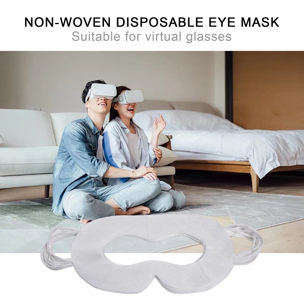 100 Stuks Wegwerp Virtual Reality Cover Hygiënisch Masker Eye Mask Gezicht Bescherming Te Absorberen Zweet Voor 3D Virtual Reality