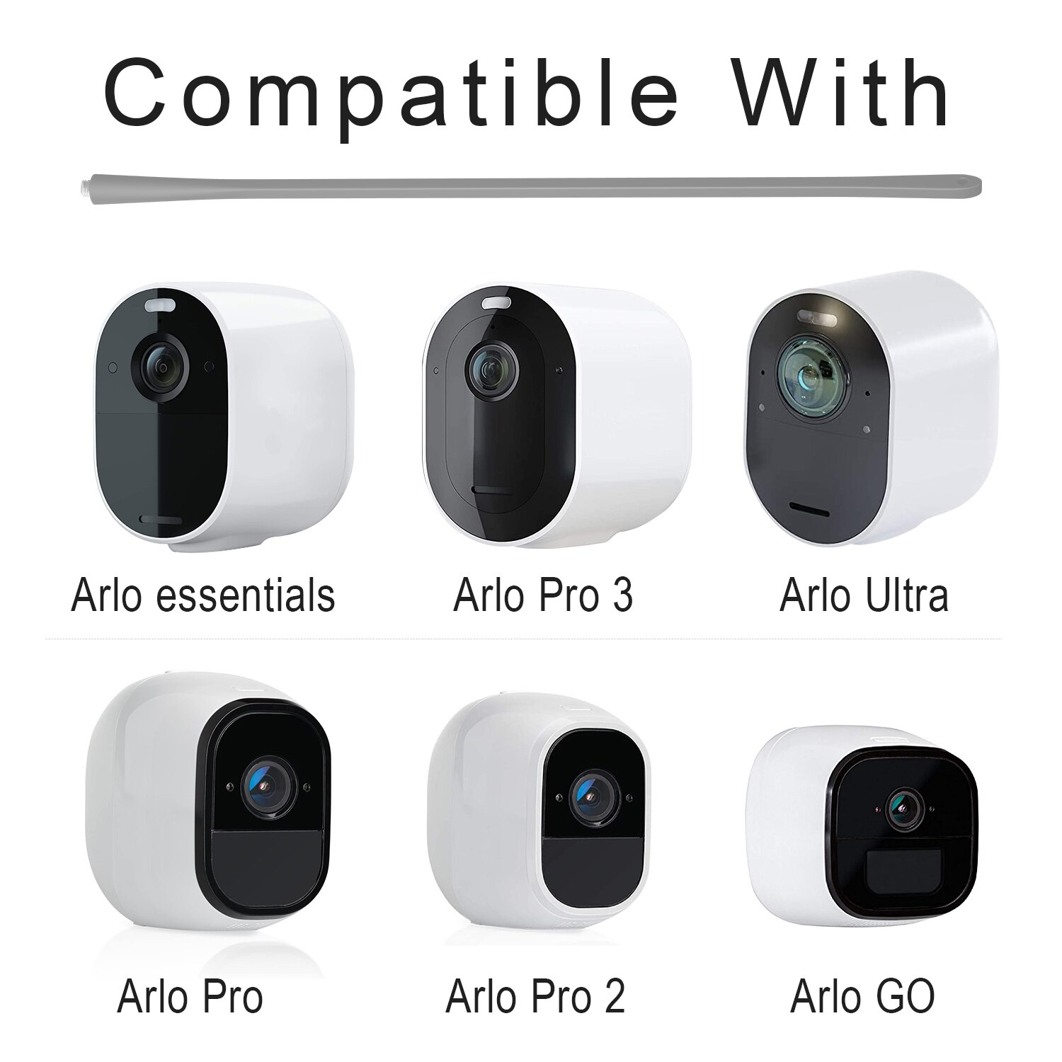 Twist mount kompatibel med arlo pro / pro 2 ultra / pro 3 arlo go / arlo sikkerhedskamera fleksibel justerbar twist wall mount