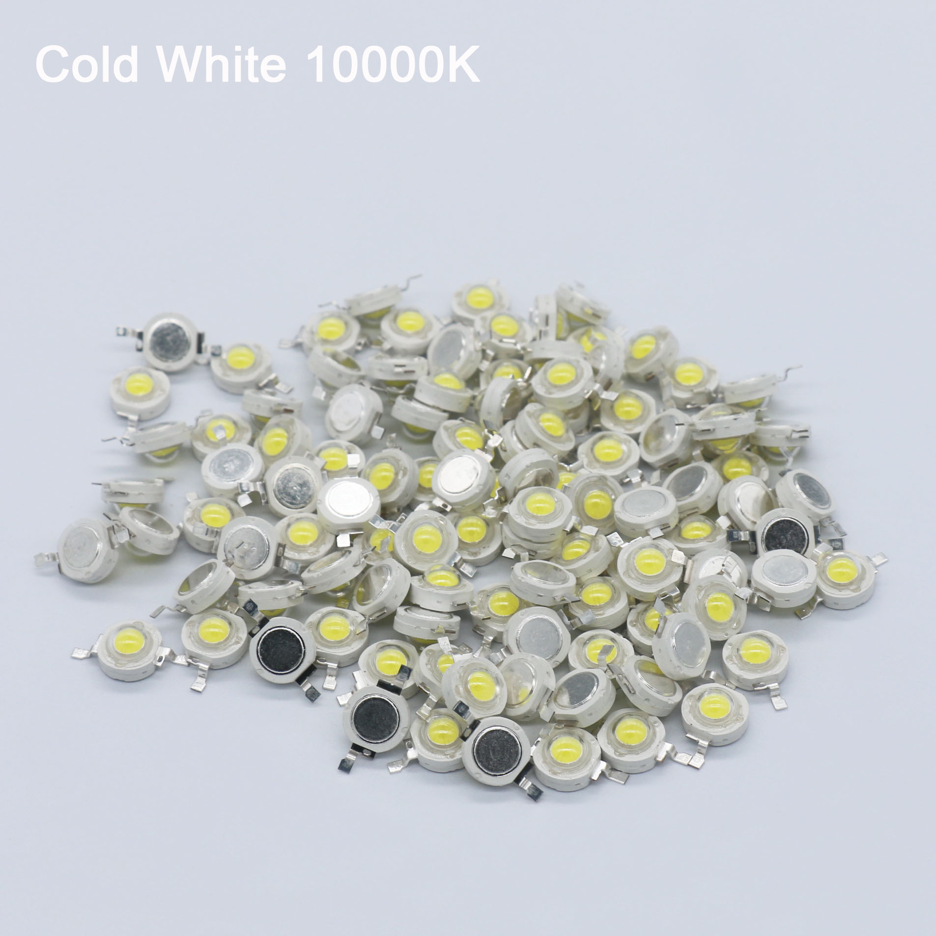 100 Stuks 1W 3W High Power Led Light-Emitting Diode Led Chip Smd Warm Wit Rood Groen Blauw Geel Voor Spotlight Downlight Lamp