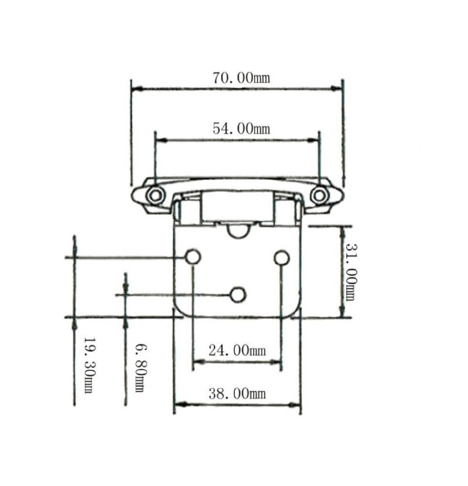 15pcs/set Iron Hinge Kit Face-Frame Hinge Kit American Hinge Round Knob Handle Set for Trailers RV Car Parts