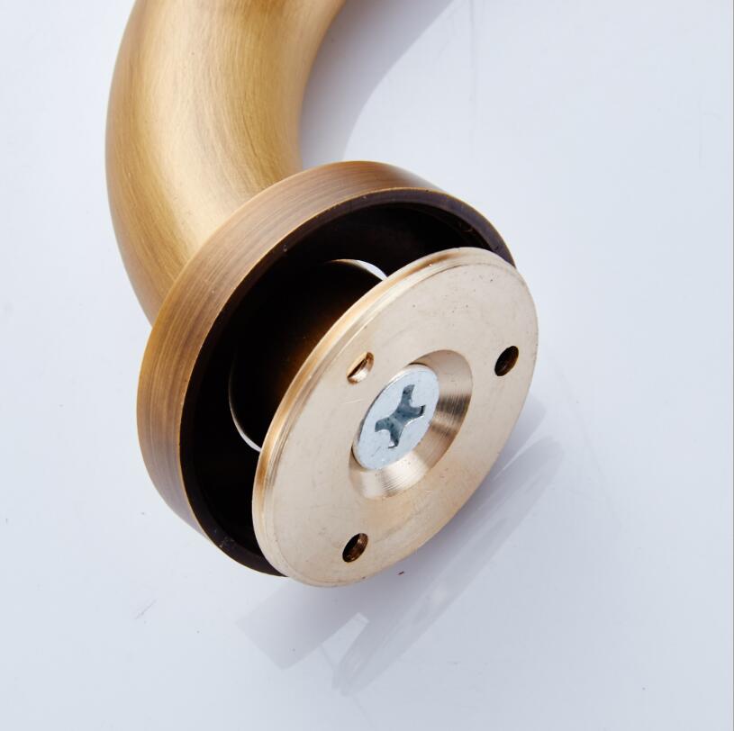 Vidric Bathroom armrest brass bathroom handle bathtub armrest handrail Grab Bar Antique Bronze Hand bar Safety bar