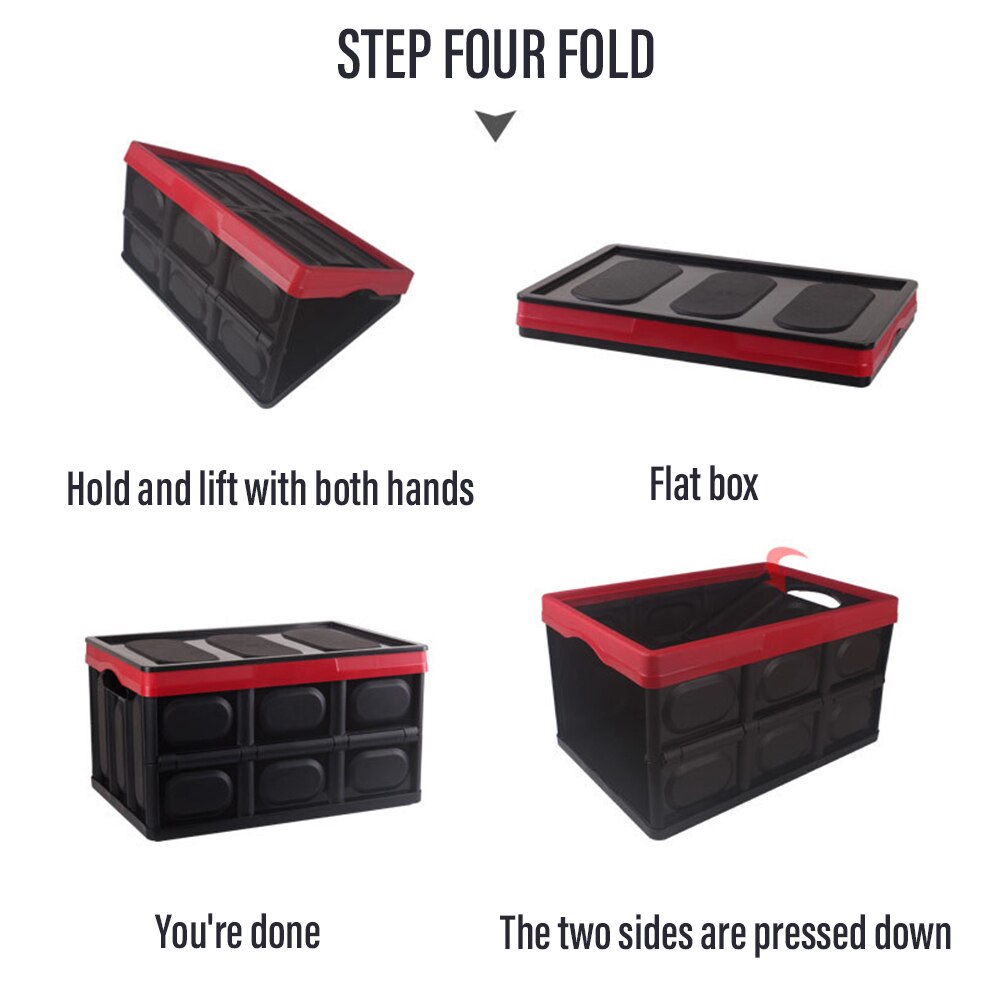 Car Storage Box Car Storage Tools Foldable Storage Box for Trunk Multifunctional Folding Storage Box Water Storage Box 30L