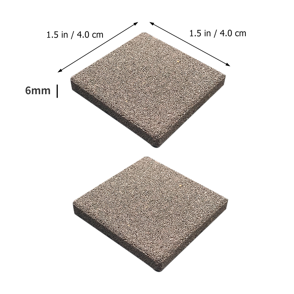 10pcs 40mm/50mm/56mm SPS Ceramic Coral Frag Plug Aquarium Decoration Square Coral Reef Frags Base Fish Tank Accessories: green